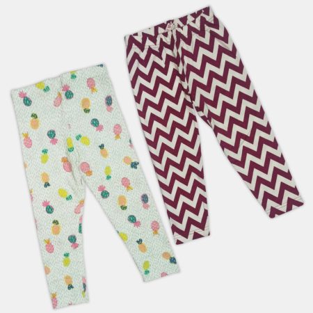 Girls Casual Pattern Tracksuit Bottoms (Pack of 2)