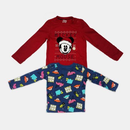 Boys & Girls Pure Cotton Full Sleeve T Shirt (Pack of 2)